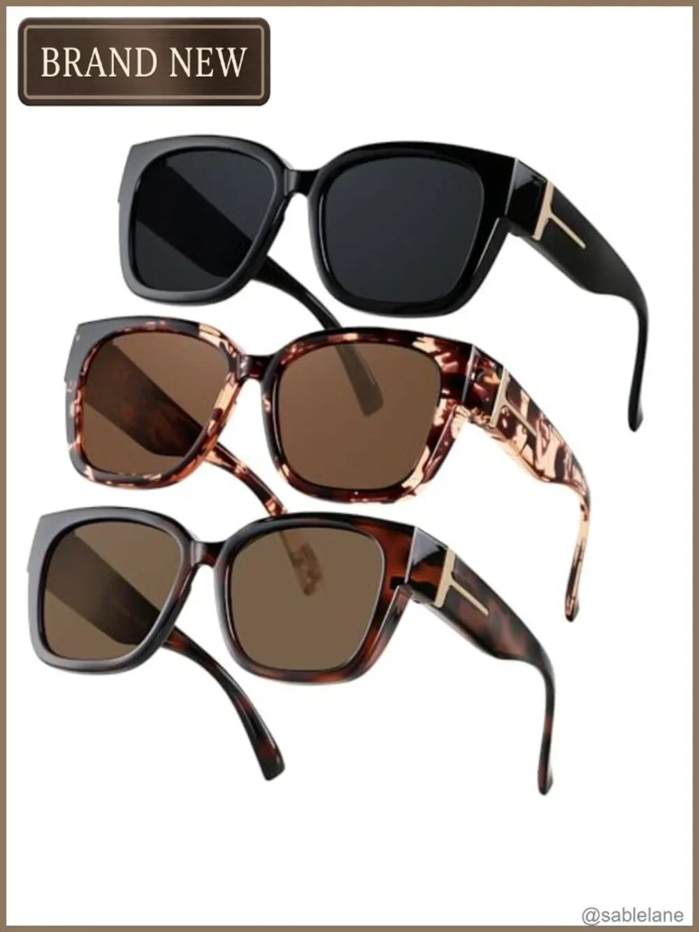 Polarized Fit Over Glasses Sunglasses Oversized UV400 Square Unisex